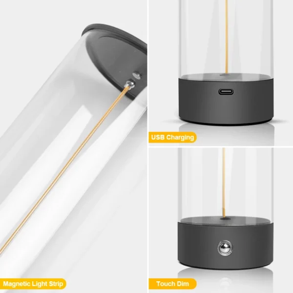 Magnetic Cordless Portable Desk Led Lamp Touch Sensor Rechargeable - Image 2