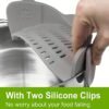 Adjustable Silicone Clip-On Pot Strainer – Handheld Kitchen Colander - Image 10