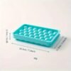 33-Grid Round Ice Cube Tray – Dustproof & Glossy for Home Kitchen (Blue) - Image 7